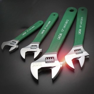 LAOA LA3126 Series ประแจปรับลื่นหลายขนาด Monkey Spanner Machinery Auto Repair Hand Tool