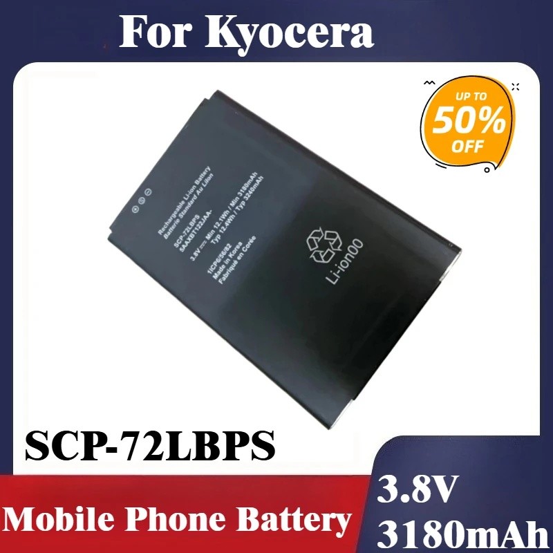 3.8V 3180mAh แบตเตอรี่โทรศัพท์มือถือ SCP-72LBPS สําหรับ Kyocera Duraforce PRO E6810 E6910 E6820 E683