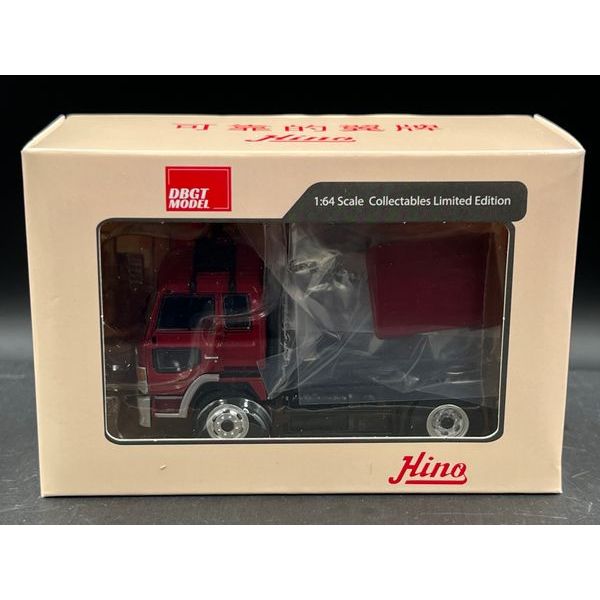 DBGT 1/64 Diecast Hino Super Dolphin SH Eagle Truck Flame Red/Chrome Grille