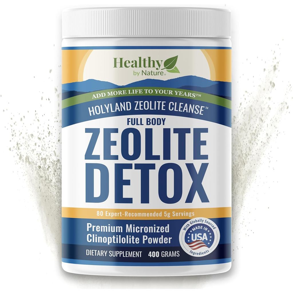HolyLand Zeolite Cleanse - ผงดีท็อกซ์ Zeolite (ขนาดค่า 400 กรัม) - Clinoptilolite Natural, Activated