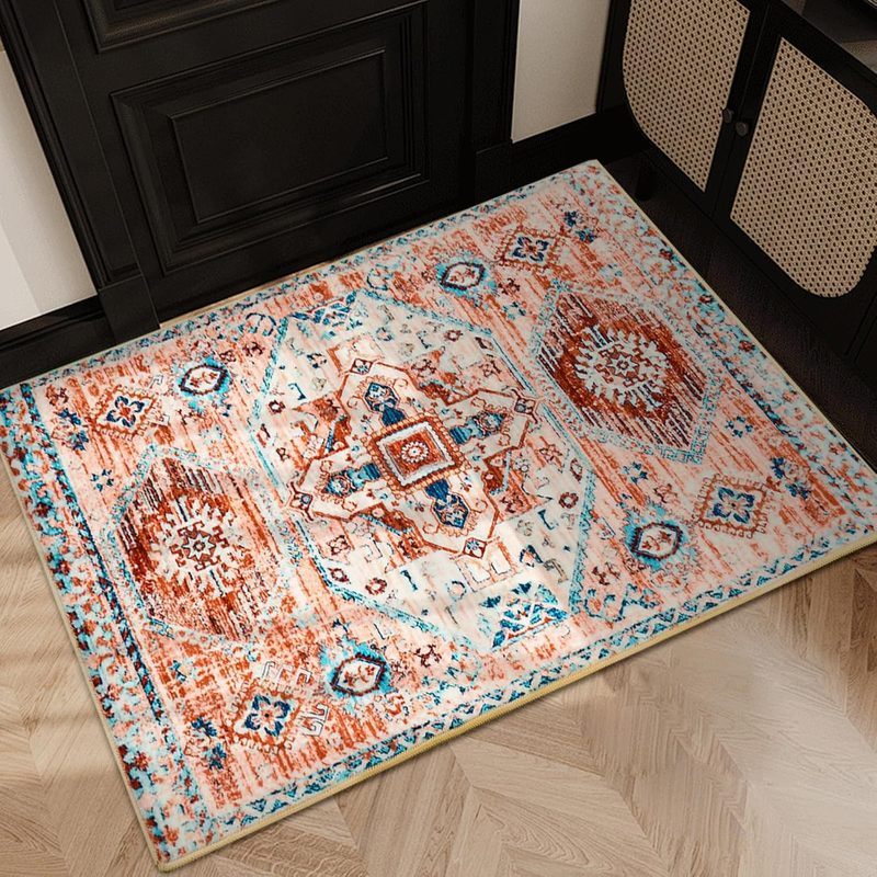 TEMU Bohemian Style Entrance Entrance Door Mat Dirt-Resistant Wear-Resistant Bathroom Floor Mat B & 