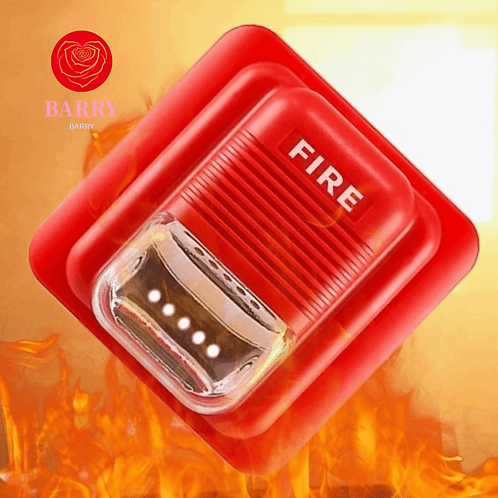 BARRY Fire Alarm System, Wireless Technology Strobe Light Wireless Fire Alarm, Alert System Safety S