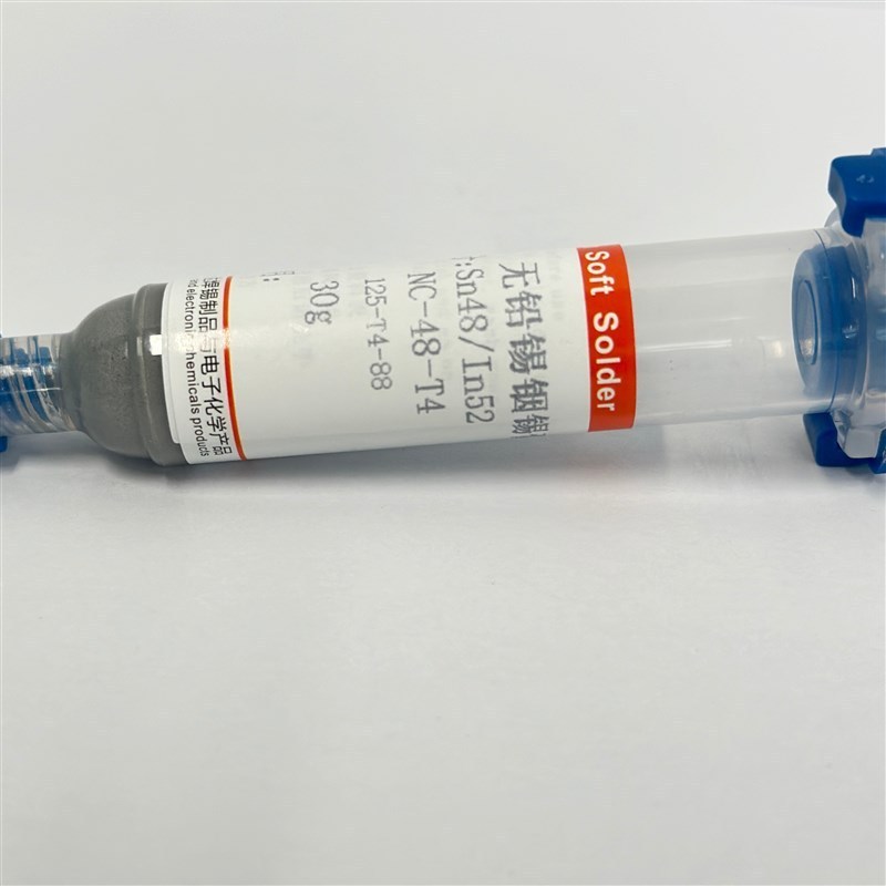 Solder Paste In52Sn48 Solder 52 Solder 48 Solder Paste ตะกั่วฟรีอุณหภูมิต่ําต่ํา Melting Spot Solder