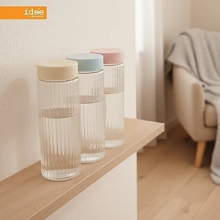 ide'e [3 PCS] ขวดน้ำพลาสติกทรงกระบอก รุ่น PNP3621 ความจุ 700 ml. พลาสติก Food grade ขนาดพกพาใช้สะดวก