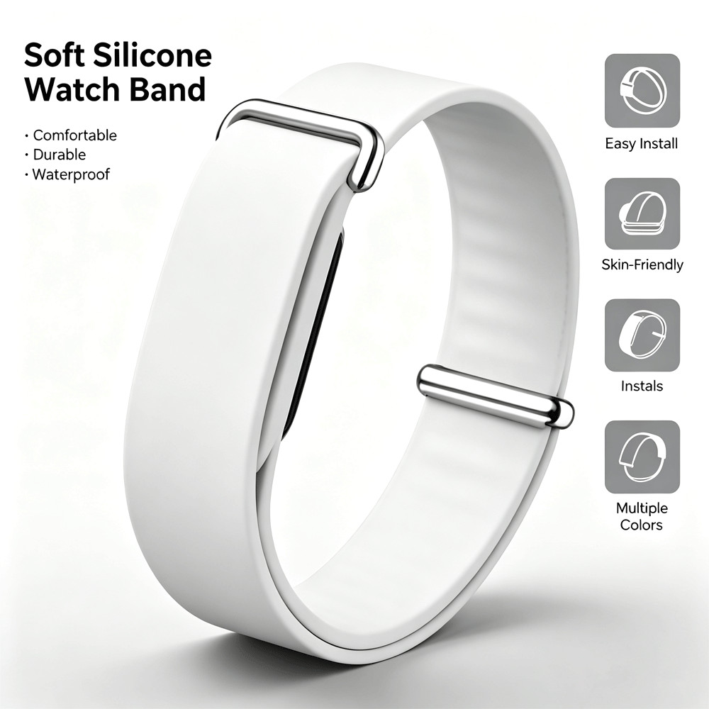 สายนาฬิกาซิลิโคนอ่อนสําหรับ Google Fitbit Air ยางเปลี่ยนสร้อยข้อมือสายนาฬิกาสําหรับ Google Sport Loop Correa สายรัดข้อมือ