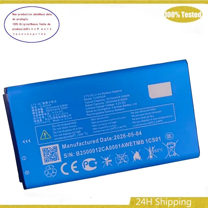 แบตเตอรี่ TLi025GA 2570mAh สําหรับ Alcatel One Touch TCL TLi025GA Alcatel Link Zone MW42LM แบตเตอรี่