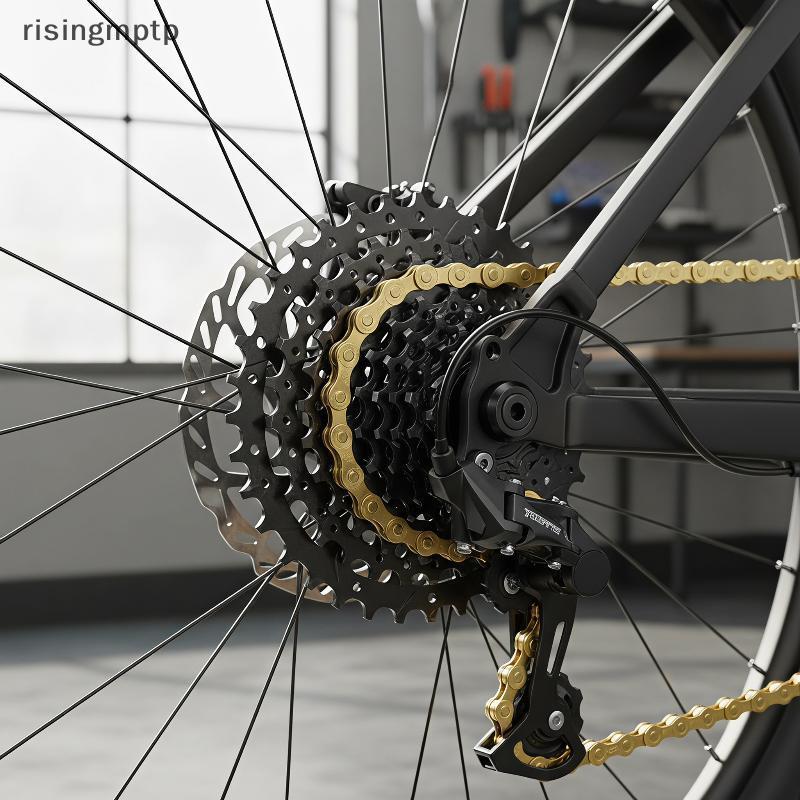 Risingmptp] 116L 6-8S Gold Bike Chain Z80 Qui Release Link Universal Fit สําหรับจักรยานเสือหมอบทุกวั
