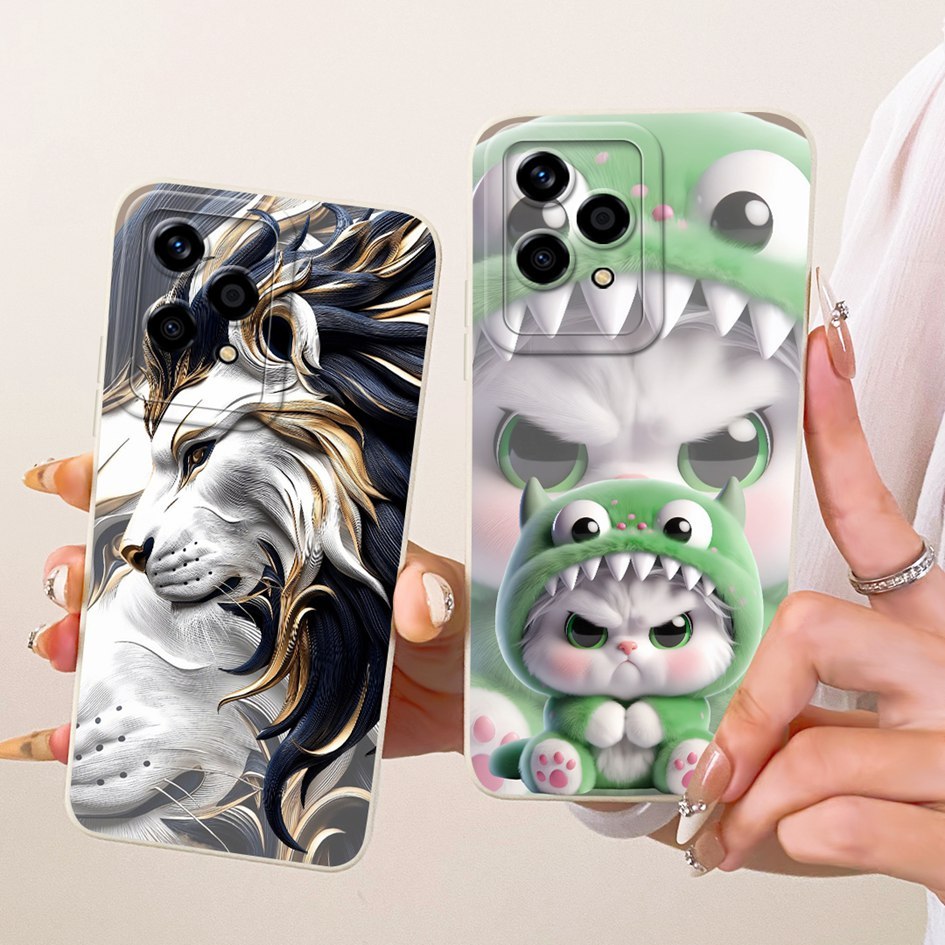 การ์ตูนสําหรับ Honor 200 Lite ฝาครอบ LLY-NX1 ซิลิโคนป้องกันกล้องเคสโทรศัพท์สําหรับ Honor 200 Pro 5G 