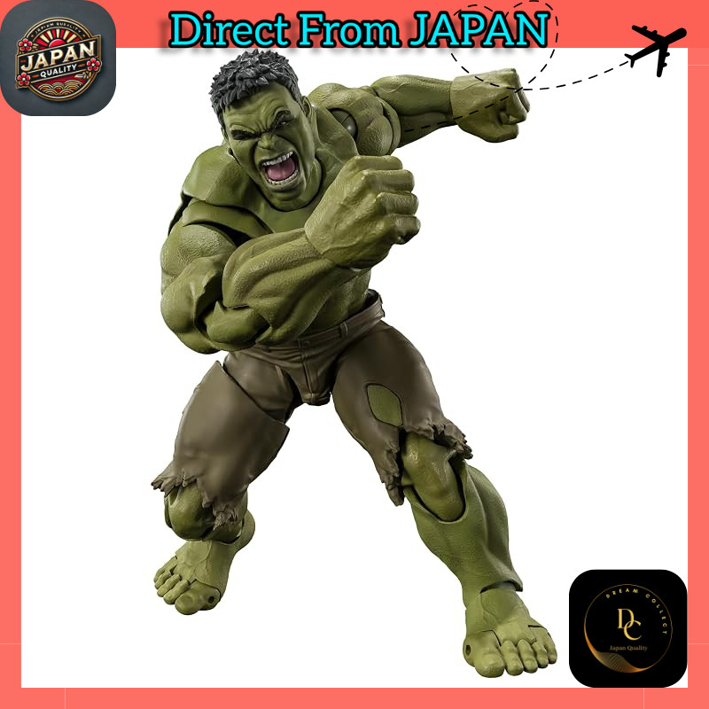 TAMASHII NATIONS S.H.Figuarts Hulk (Spider-Man: Brand New Day) approx. 205 mm, PVC & ABS, pre-painted articulated figure