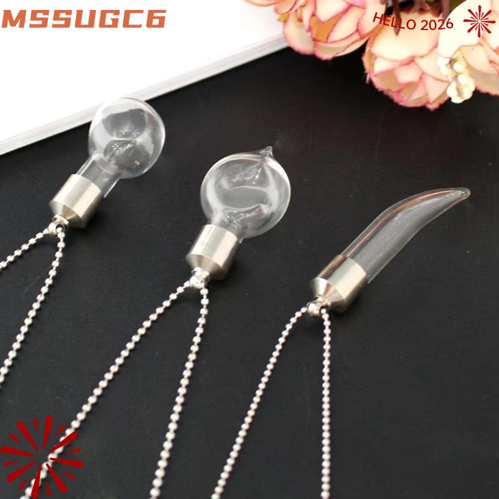 MSSUGC6 Wishing Jars สร้อยคอ, เครื่องประดับ Urn พร้อมสร้อยคอโซ่ลูกบอล, Ashes Fillable ขวดแก้วสร้อยคอ