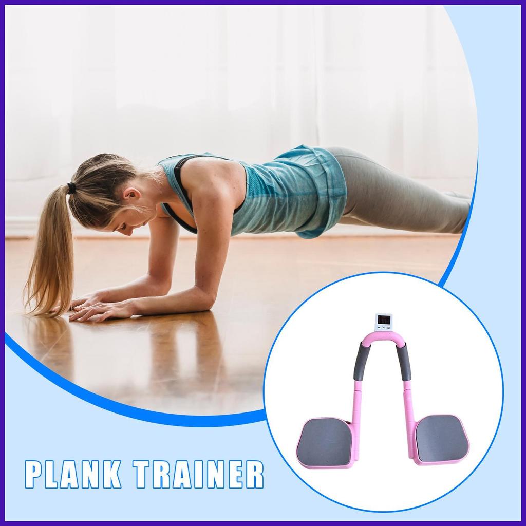 Ab Trainer สําหรับผู้หญิง Plank Exerciser พร้อมจับเวลาเทรนเนอร์หน้าท้องสําหรับผู้หญิงผู้ชาย Plank Pu