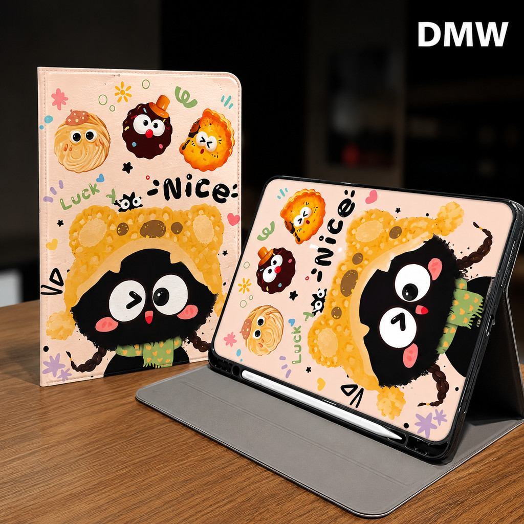 DMW กรณีสมาร์ทสําหรับSamsung Galaxy   Tab S10 FE S10+ S9 S9FE S8 A9+ S6 Lite S7+ S8+ A8 หมุนพร้อมปาก