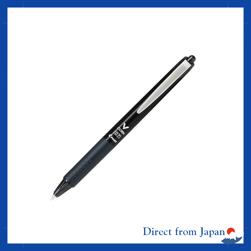 PILOT V-CONE Knock Water-based Ballpoint Pen 0.7mm Black Ink LVKN15FB