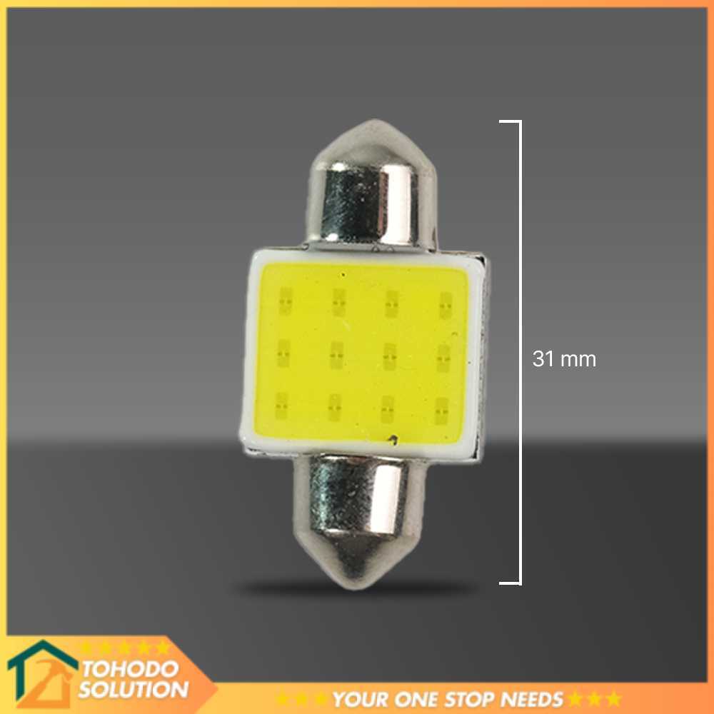 ไฟภายในรถ C5W COB แผ่น LED Dome Light Cool White 2W 1 ชิ้น - BA9S