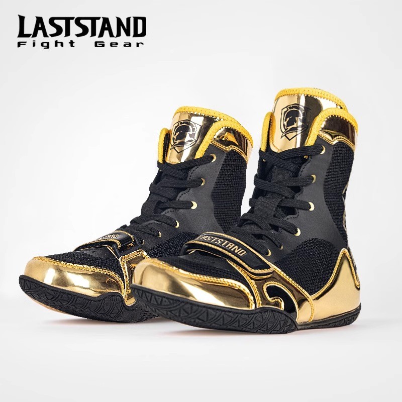 Boxing shoes for men and women, high-top sparring shoes, combat training shoes, Muay Thai shoes, chi