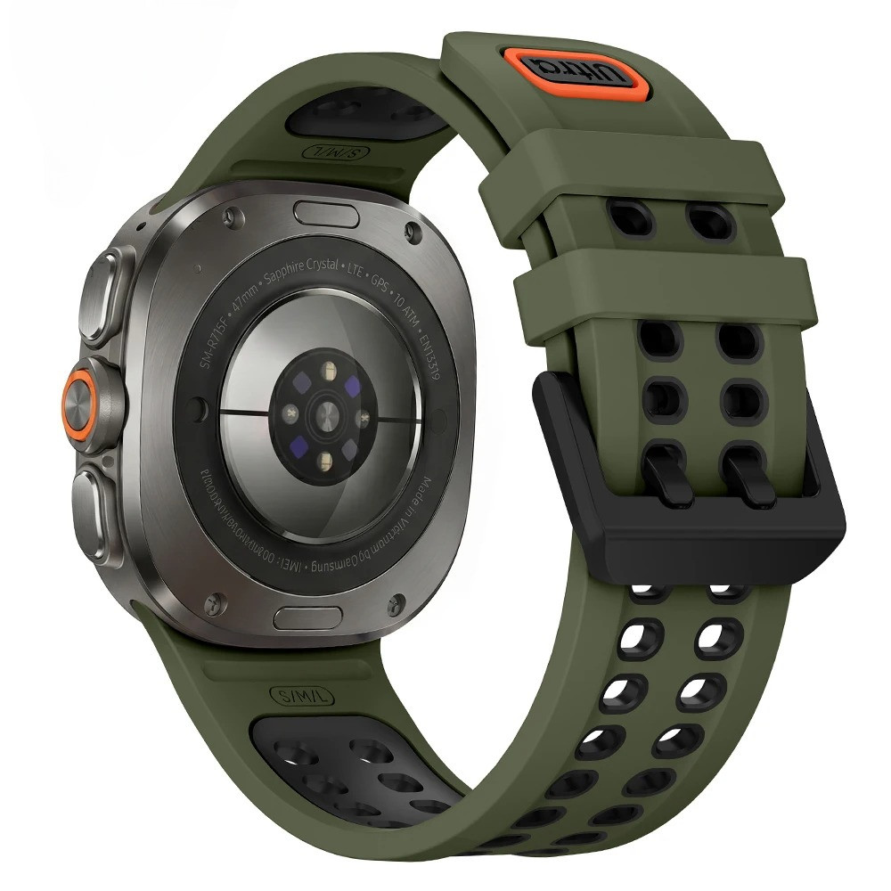 สายซิลิโคนทูโทนสําหรับ Samsung Galaxy Watch Ultra 3 2 47 มม.สายรัดข้อมือกีฬาสําหรับ Galaxy Watch Ultra 47 มม.2026/2025 สร้อยข้อมือ