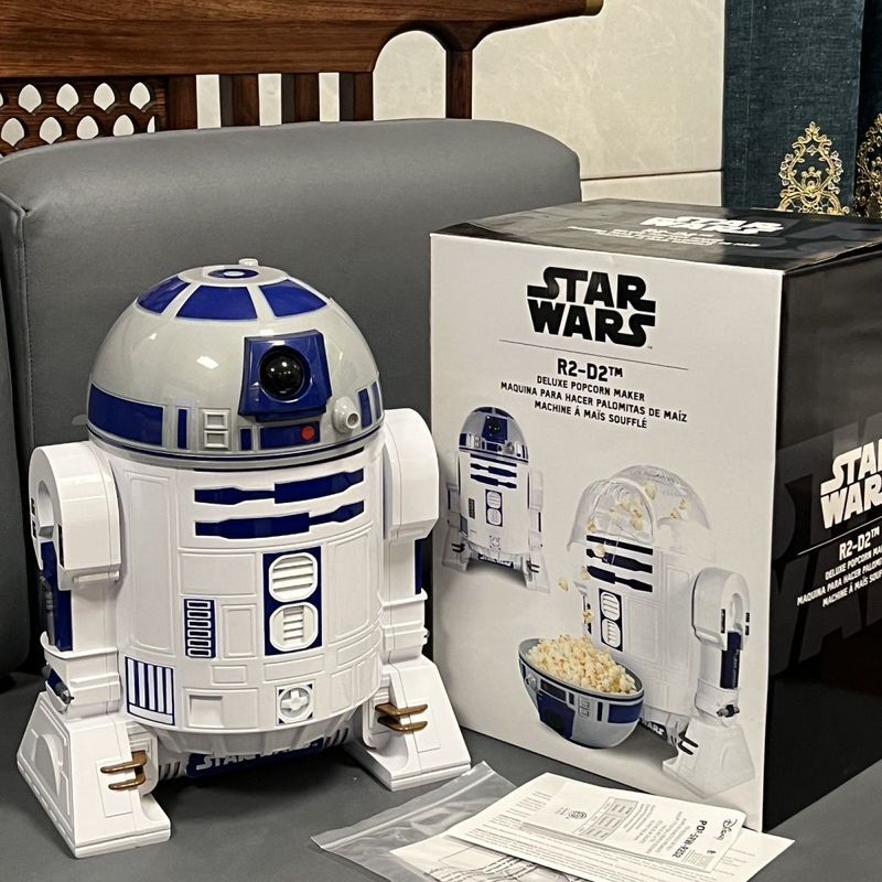 ของแท้ Star Wars R2-D2 การสร้างแบบจําลอง Deluxe Popcorn หุ่นยนต์รุ่น Essential สําหรับ Home Viewing