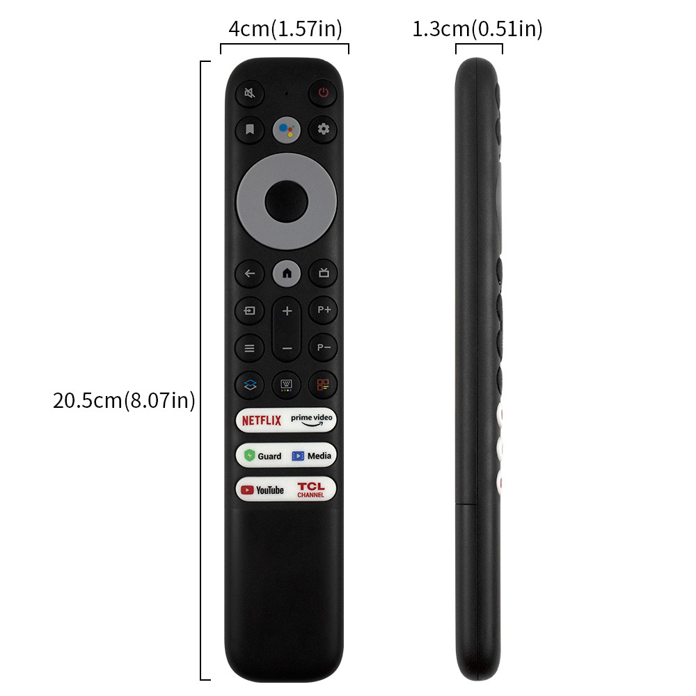 RC902V FMR1 รีโมทเข้ากันได้กับ TCL Android TV series 65X925, 50P725G, 55C728, X925, 75H720, 40S330, 
