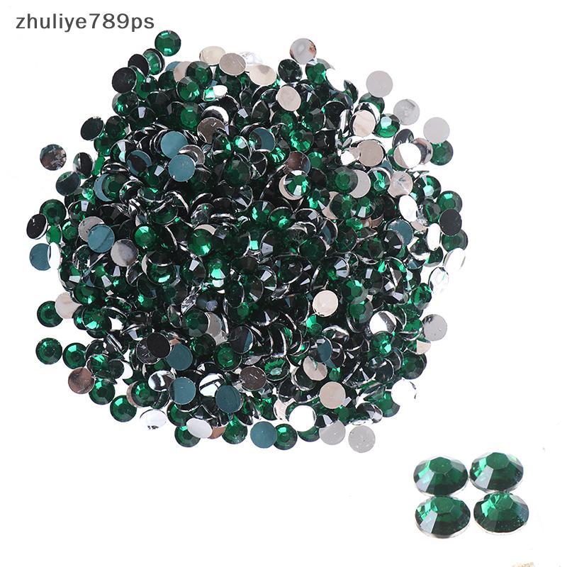 Zhuliye789ps] 5 มม.1000 ชิ้น Rhinestone AB Milk Jelly Flatba เรซิ่นคริสตัลสําหรับเสื้อผ้า/เล็บใหม่