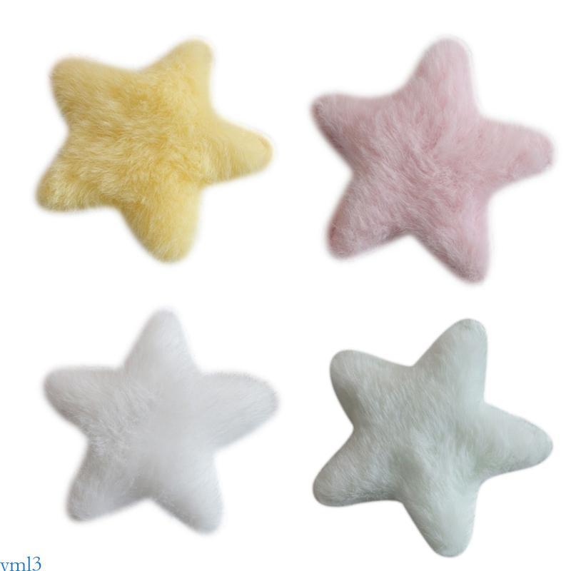 Yml3 Furry Plush Star Y2K-Style Star Mini Star Hairpin หวาน Handmade น่ารัก HairPins