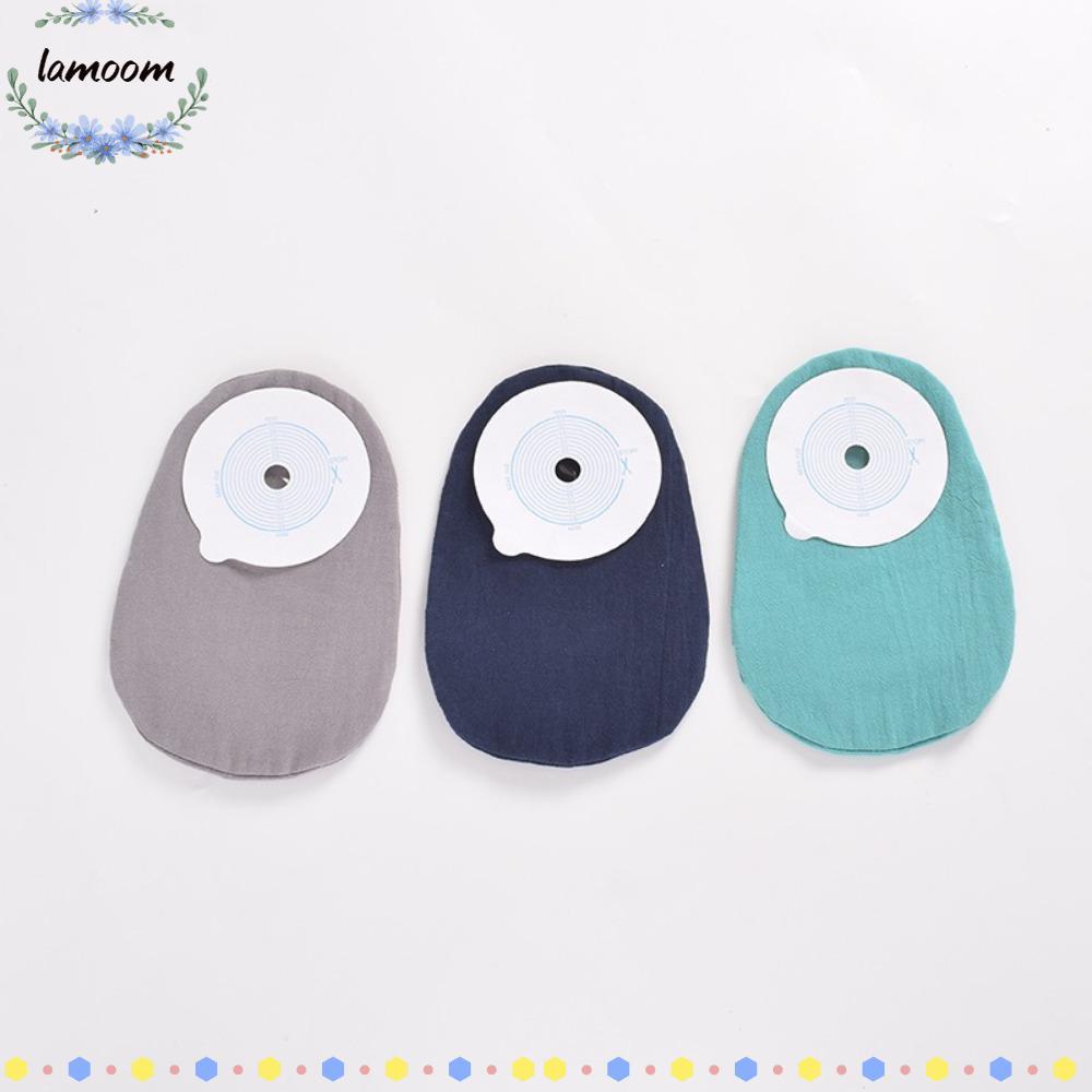 LAMOO Colostomy กระเป๋า, ปรับกันน้ํา Ostomy กระเป๋า Protector, แบบพกพาล้างทําความสะอาดได้ Breathable Stoma Cove Pouches Urostomy อุปกรณ์