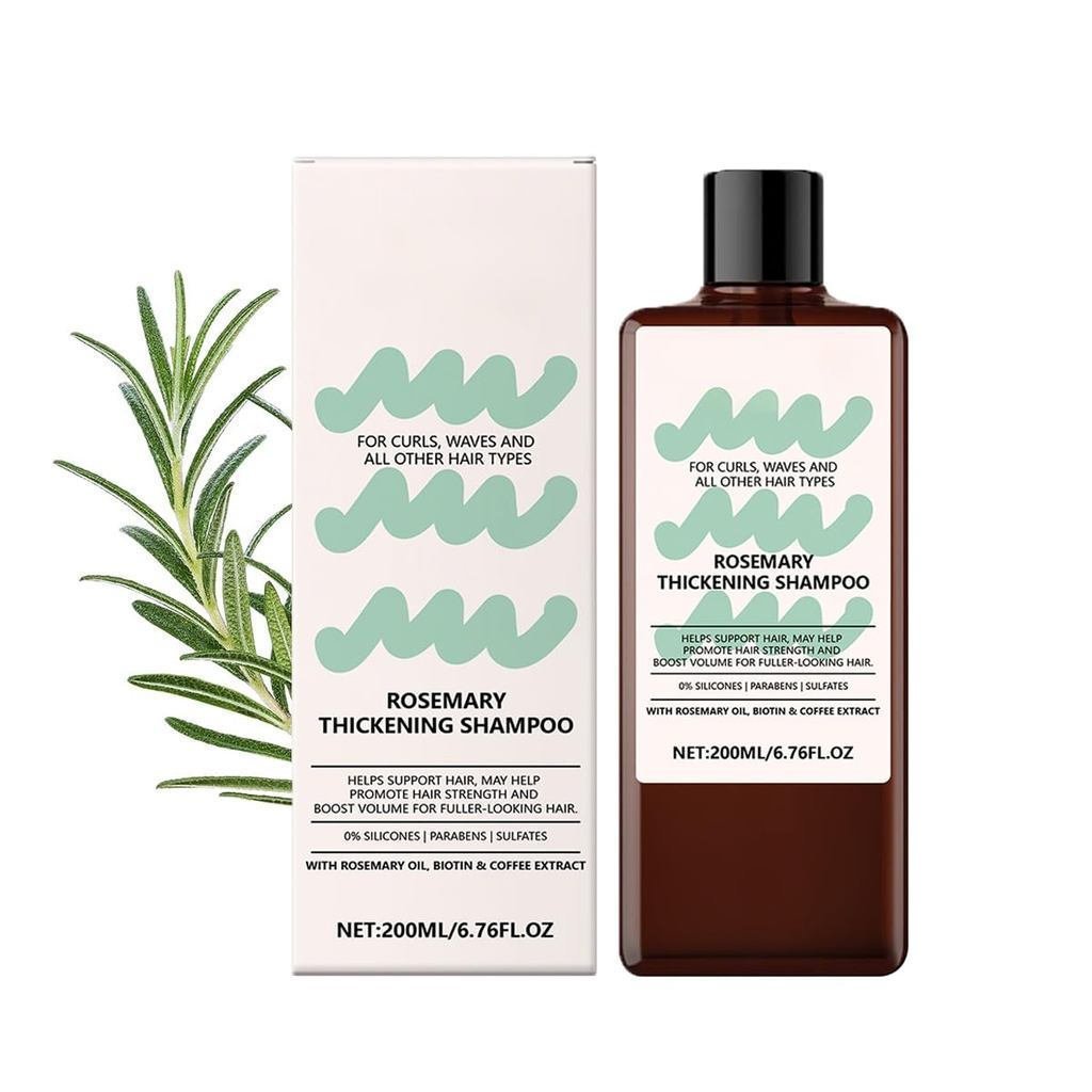 Rosemary Hair Care Shampoo แชมพูแข็งแรงช่วยลดการแตกหักของเส้นผมและเสริมสร้างเส้นผมโดยไม่มีน้ํามัน (6