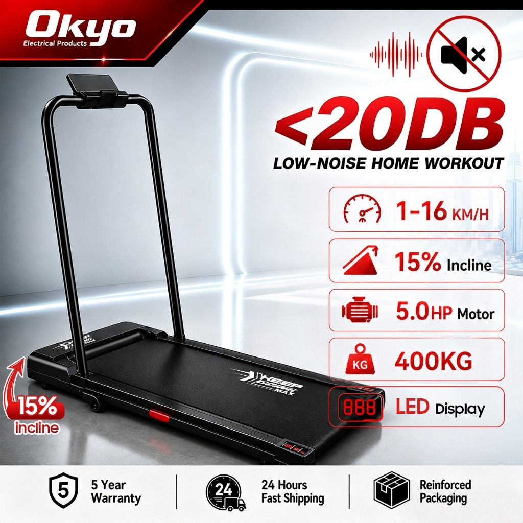 OKYO Walking Treadmill Walking Pad Running Smart Walking Pad Fitness Machine Ultra-Thin Indo