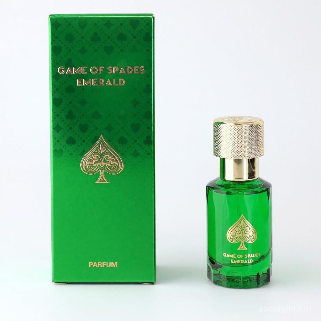 Jo Milano Game Spades EMERALD Eau De Parfum Spray, 0.3fl ออนซ์ 10ml (Uni) SY4J LS6O