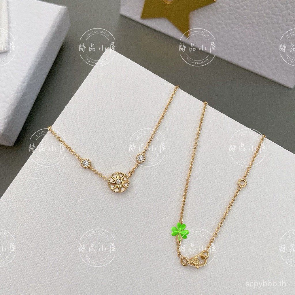 Spike Poetry House ️ Real Shot s925 เงินสเตอร์ลิง Rose Gold หนาชุบชั้นหินธรรมชาติสีขาวโอปอล mini เข็