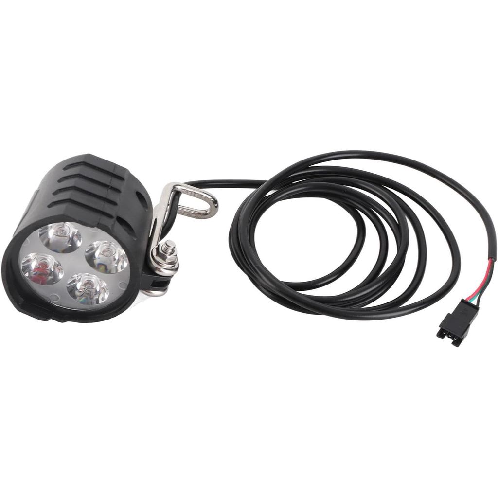 EBike ไฟหน้า 3 Pin-36V 48V 52V 60V Ebike Light พร้อมสาย 1.5M, Universal 12W ความสว่างสูงไฟฟ้าจักรยาน