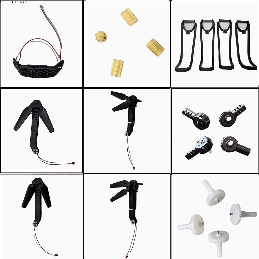 CLEIGHTEEN8H ฐานมอเตอร์, เครื่องยนต์สีดํา Big Gear พับรีโมทคอนโทรล Drone โคมไฟ, Universal E88pro Qua