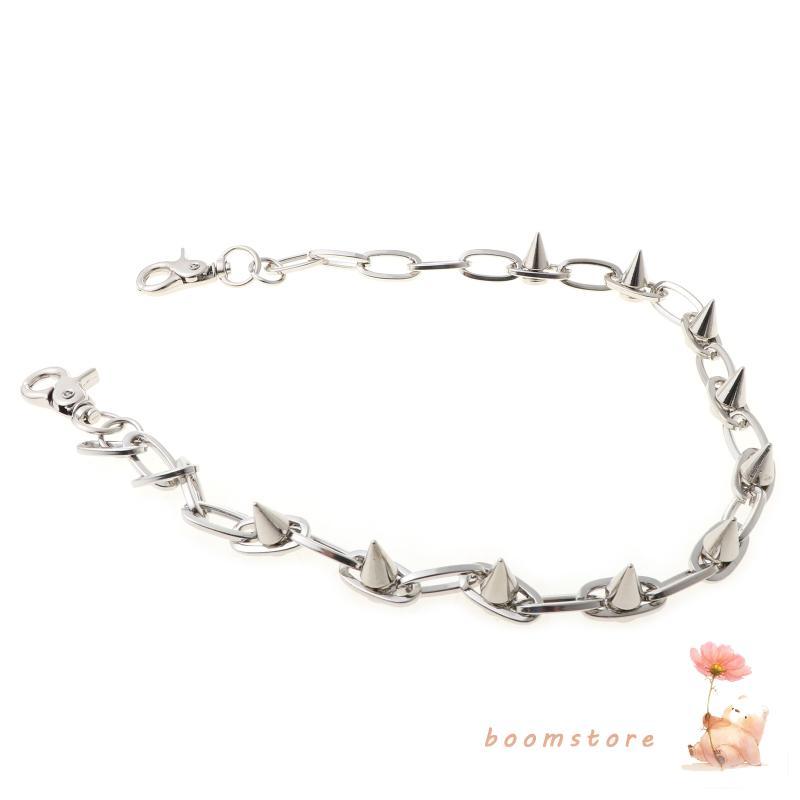 Boom Hip Hop Spike Chain Rock Pocket Chains Vintage Punk Jean Chains สําหรับผู้ชายผู้หญิง