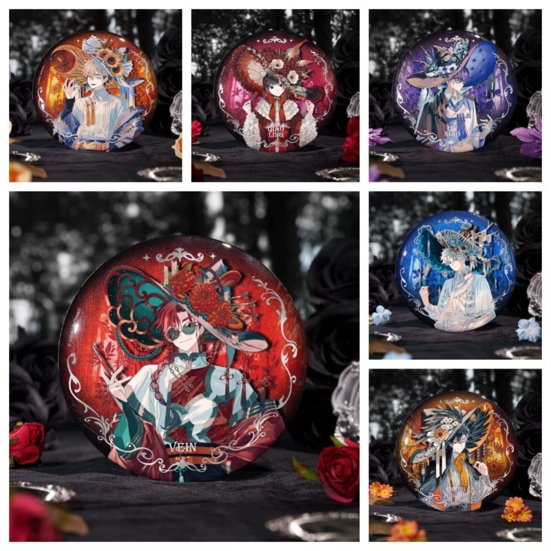 Link Click Anime เครื่องแต่งกาย Badges Pins ‌Vein Cheng Xiaoshi Li Tianxi ผู้หญิงเข็มกลัดการ์ตูนคอสเ