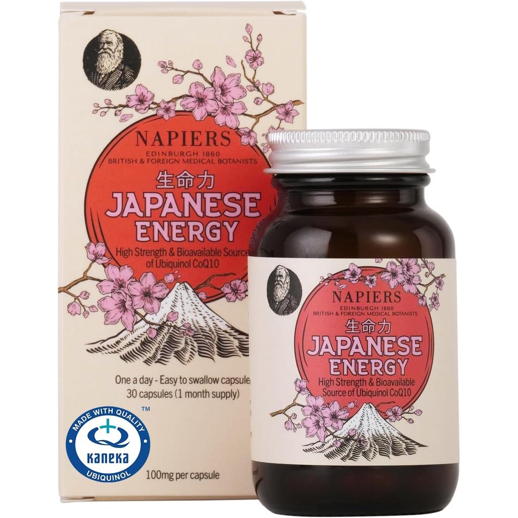 Napiers พลังงานญี่ปุ่น Ubiquinol CoQ10 100mg - Kaneka Ubiquinol - 30 แคปซูล (1 เดือน ply)