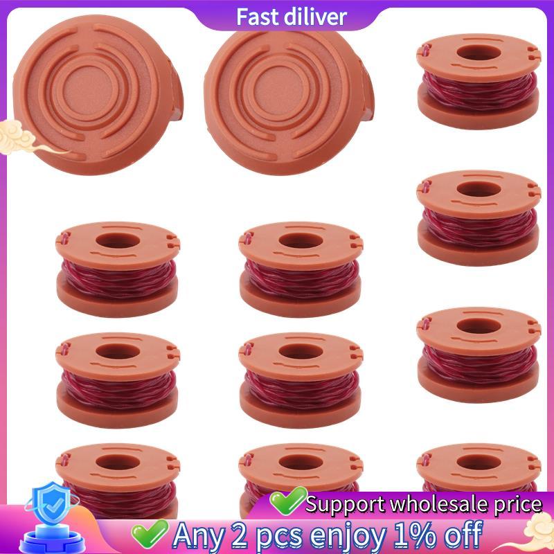 Trimmer Spool Line สําหรับ ,12 Pack WA0010 Edger Spools สําหรับ, Trimmer Line Refills 0.065 นิ้วสําห