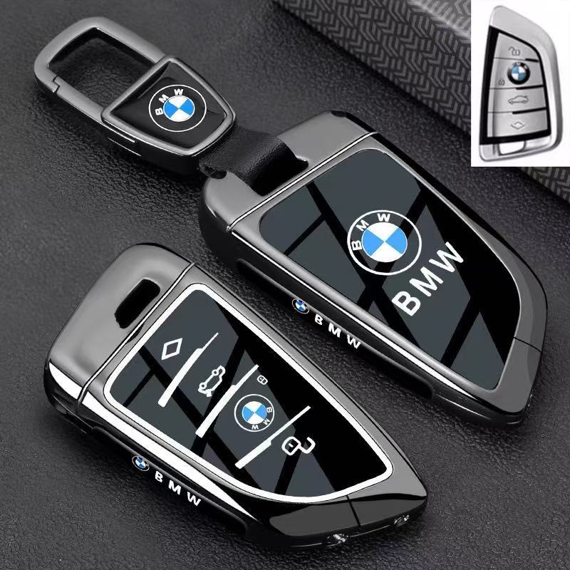 เหมาะสําหรับ BMW Key Cover 2/3 ใหม่ 5/6/8/7 Series i3i5x1x3x5x6x7ix Shell M235L รถกระเป๋าหัวเข็มขัด 