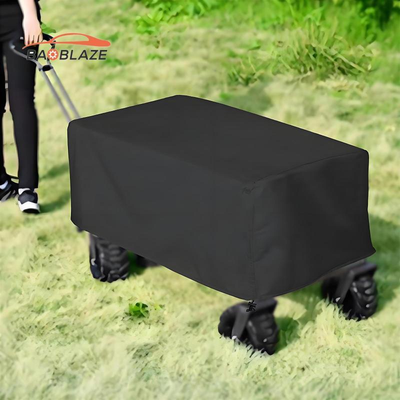 [Baoblaze] Wagon Cart Cover Portable Garden Wagon Cover for Utility Folding Wagon Black