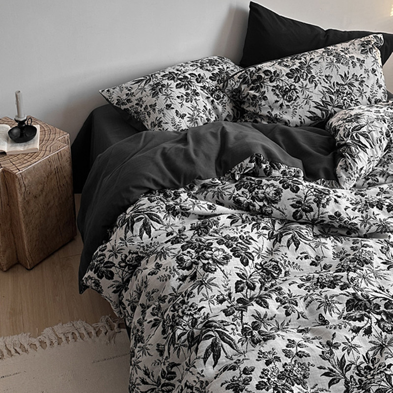 通用床上用品被套被罩卧室四套大学生宿舍床上床单单双人三套Universal bedding quilt cover quilt cover bedroom four sets large2026080