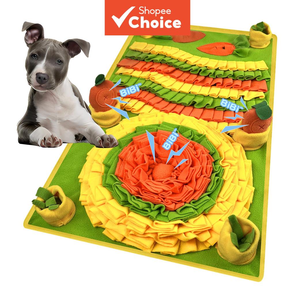 Pet Sniffing Mat Interactive Foraging Toy ทนทาน Feeding Puzzle Mat สําหรับแมวสุนัขความบันเทิงในร่มอุ