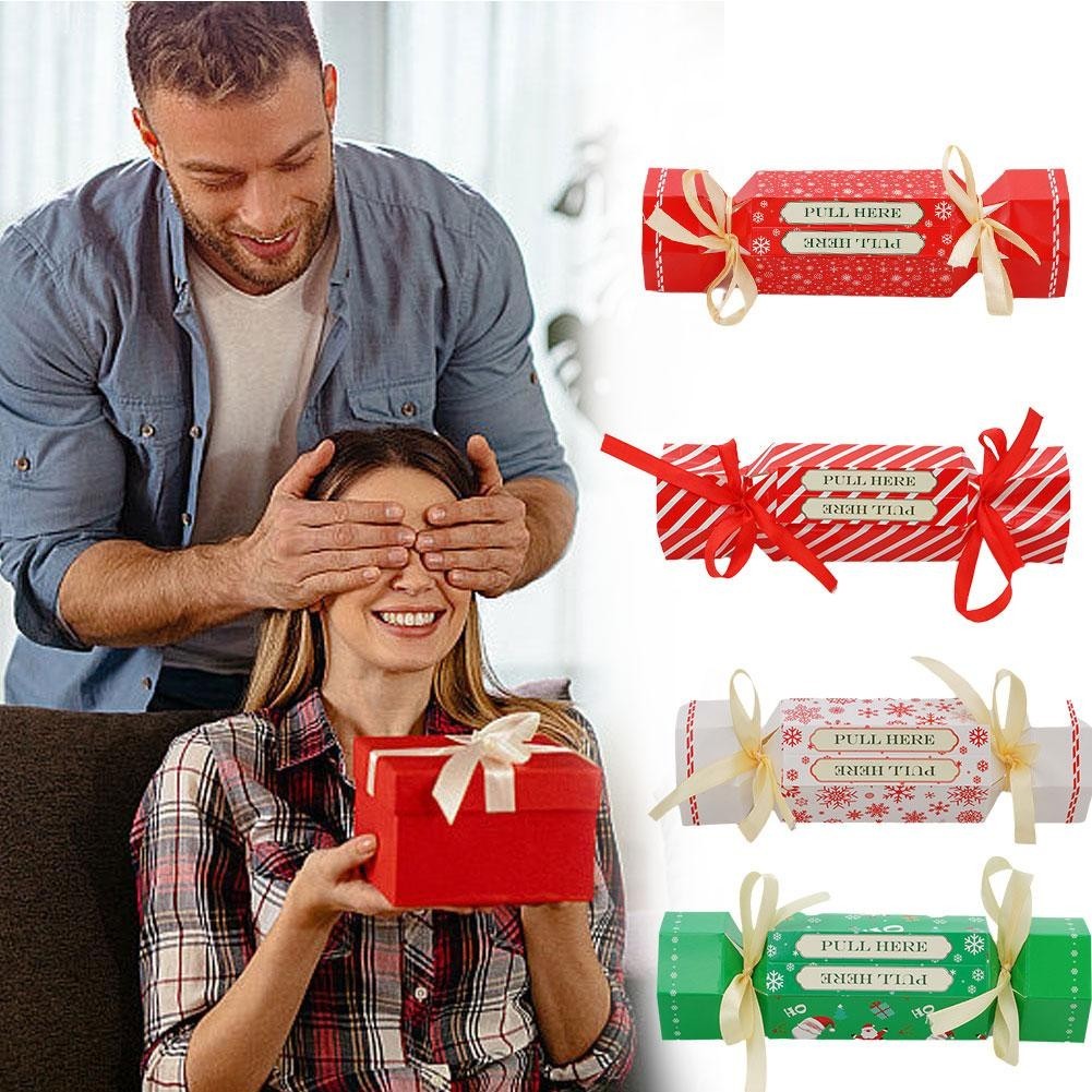 Pull Money-set Surprise Box Merry Christmas Money Box สําหรับกระเป๋าถือเงินสดคริสต์มาส H2n3