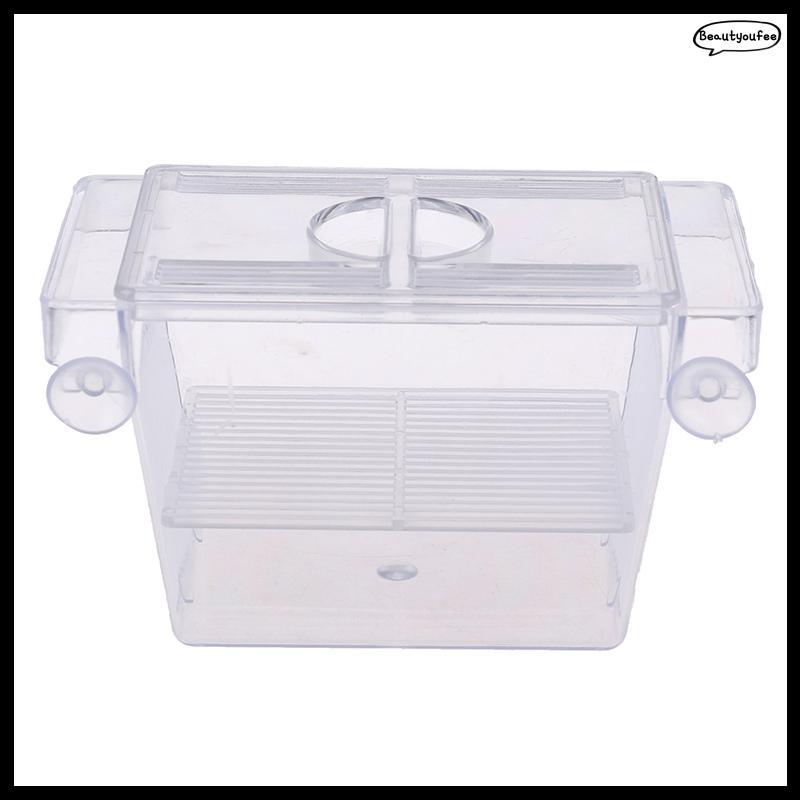 [Beautyoufeel] Aquarium Fish Tank Guppy Double Breeding Breeder Rearing Trap Box Hatchery