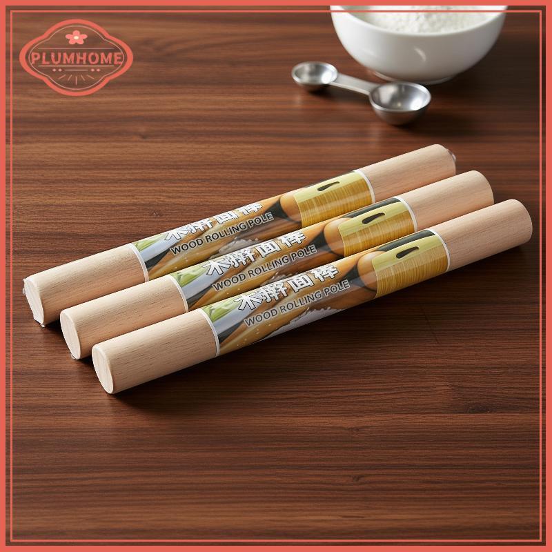 PLUMHOME ไม้นวดแป้งเกรดอาหาร Heavy Duty Dough Roller สําหรับผู้ที่ชื่นชอบเบเกอรี่พายพิซซ่า Crust Pas
