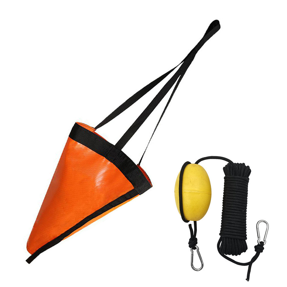 Marine Sea Anchor ชุดลอย Sea Anchor Drift เบรค PVC Traction Anchor ตกปลาเชือก Speedboat ตกปลาทะเลร่ม