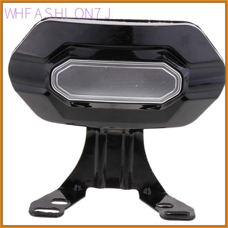 [whfashion7j] Driver Passager พนักพิง Pad รถจักรยานยนต์ Sissy Bar ด้านหลังส่วนที่เหลือสีดํา 1PC สีดํ