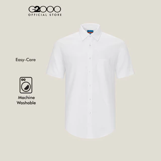 G2000 เสื้อเชิ้ตแขนสั้นแบบทางการสำหรับผู้ชาย Smart Fit รุ่น 5613902200 สีขาว