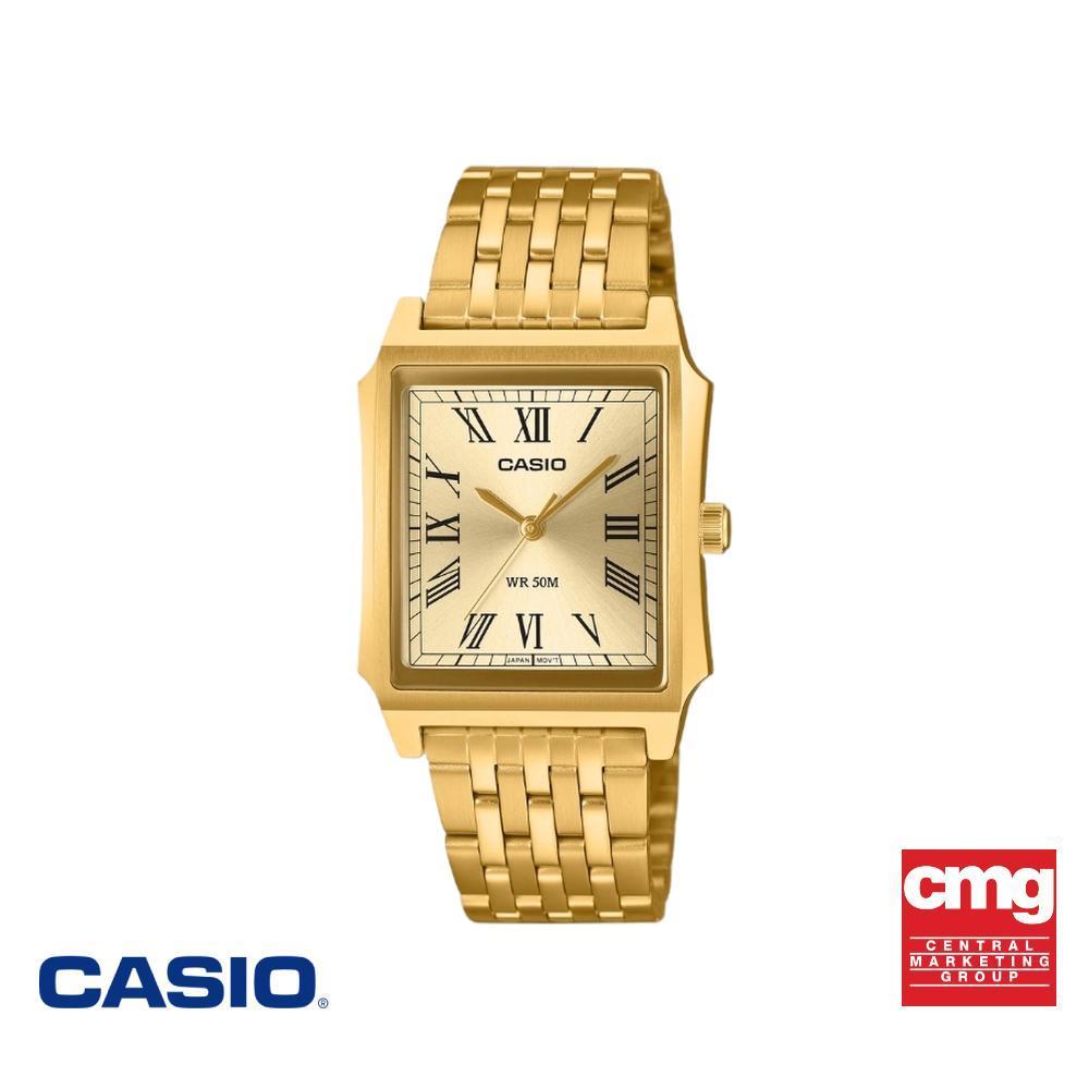 CASIO นาฬิกาข้อมือ รุ่น MTP-B190G-9BVDF สายสเตนเลส สีทอง