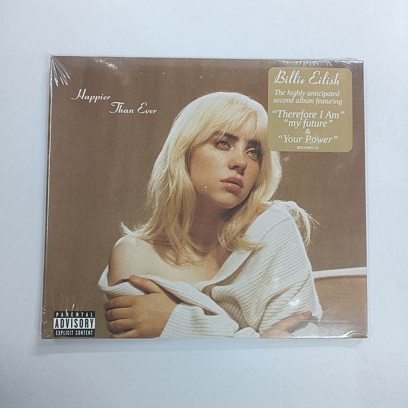 Happier Than Ever Billie Eilish Billie Eilish ซีดีแท้ไม่มีโปสเตอร์/ลูกปัด 8.11
