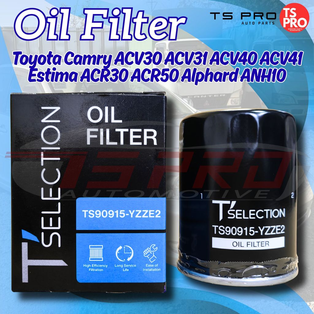 Toyota 90915-YZZE2 T Selection (TCD Asia) กรองน้ํามันเกรดสูง - Toyota Camry Estima Alphard TS90915YZ