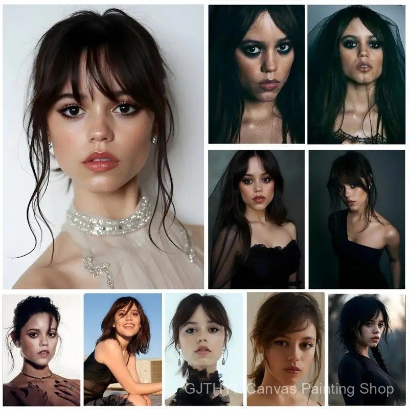 T5HK Actress Jenna Ortega Poster ศิลปะ HD กันน้ํา ผนังเหนียว ของตกแต่งบ้าน ความงาม