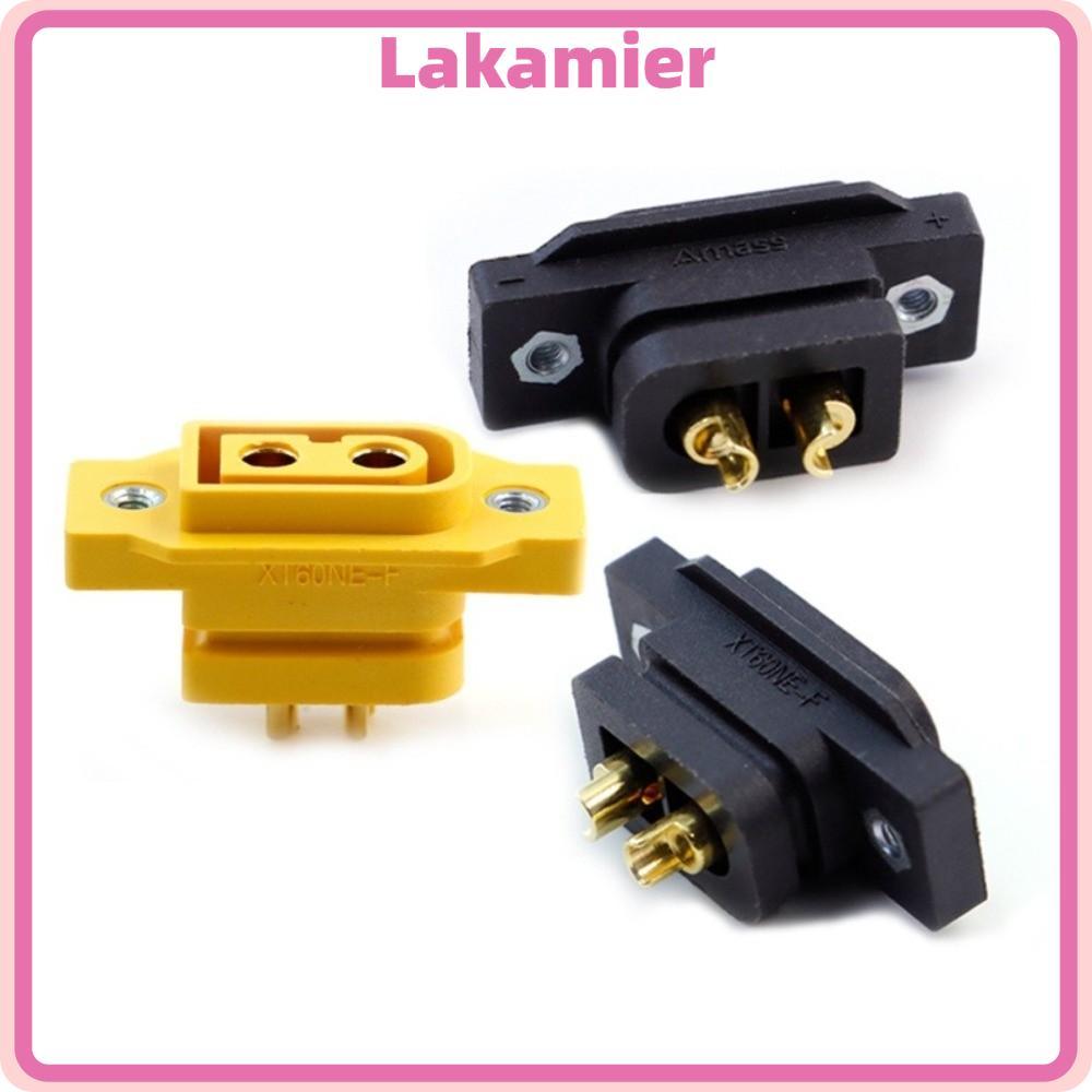 ปลั๊ก LAKA XT60NE-F ชุบทอง 3.5 มม./4 มม.ขั้วต่อ XT90NE-F, สีดําสีเหลือง DC500V Amass Connector RC อุ